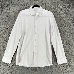Shirt Mens Medium White Long Sleeve Button Up *NWD*